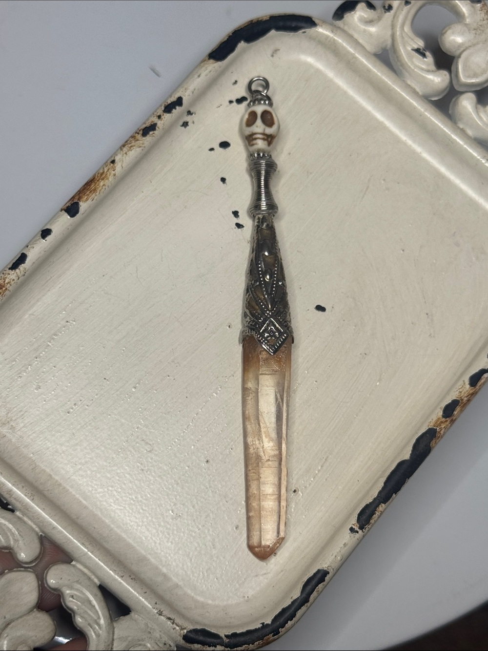 Skeleton Crystal OAK Pendant
